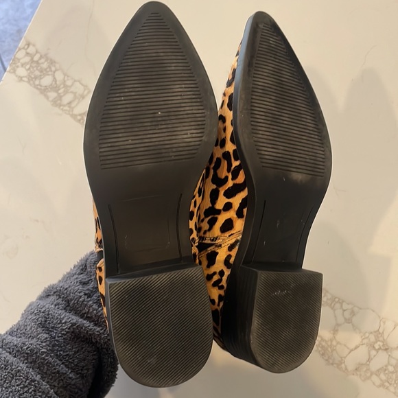 Steve Madden Jerry Leopard Calf Hair Booties - Picture 6 of 6